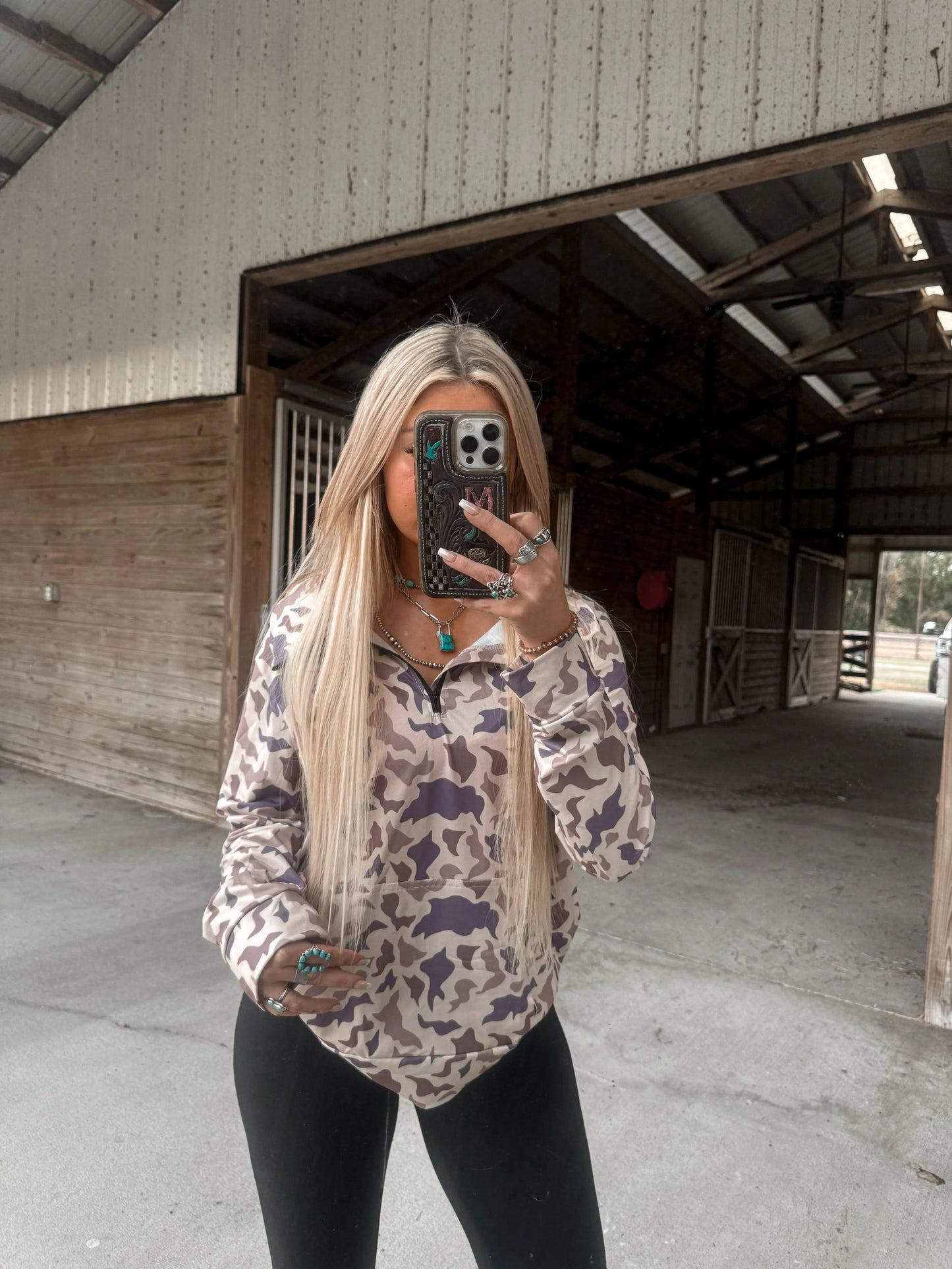 Avora Camo Quarter Zip