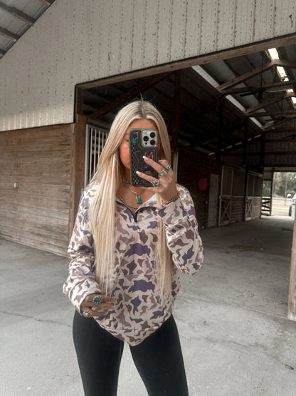 Avora Camo Quarter Zip