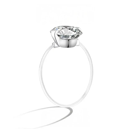 S925 1-2 Carat Moissanite Invisible Band Ring