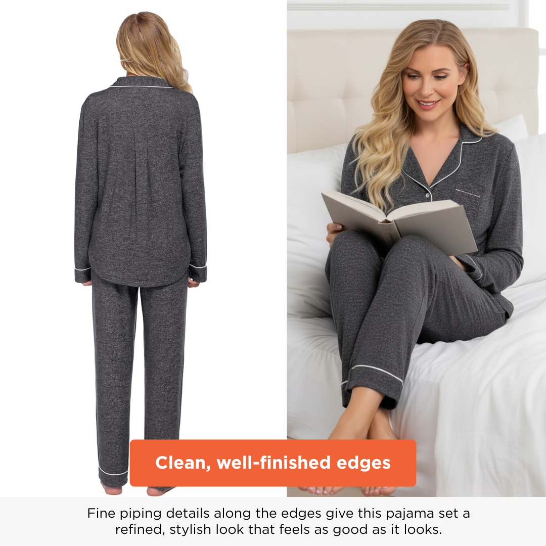 Ceylan Women’s Long Sleeve Pajama Set