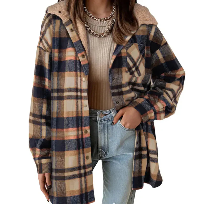 Ceylan Teddy Bear Cozy Flannel Jacket