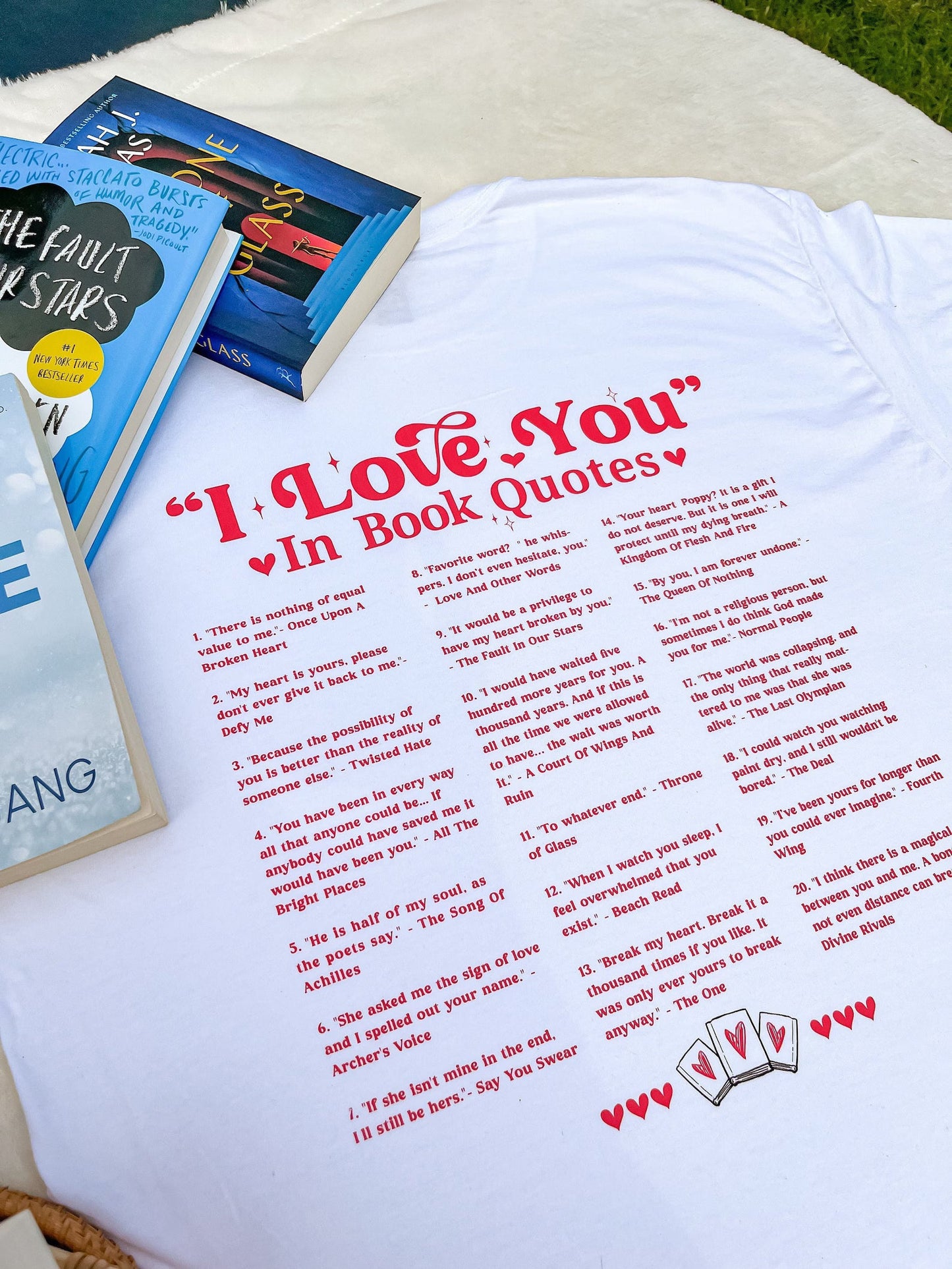 "I LOVE YOU IN BOOK QUOTES" UNISEX HOODIE