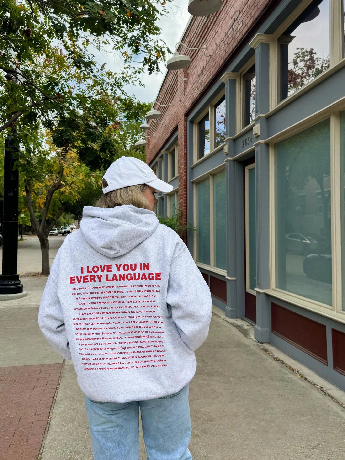 "I LOVE YOU IN EVERY LANGUAGE" UNISEX HOODIE