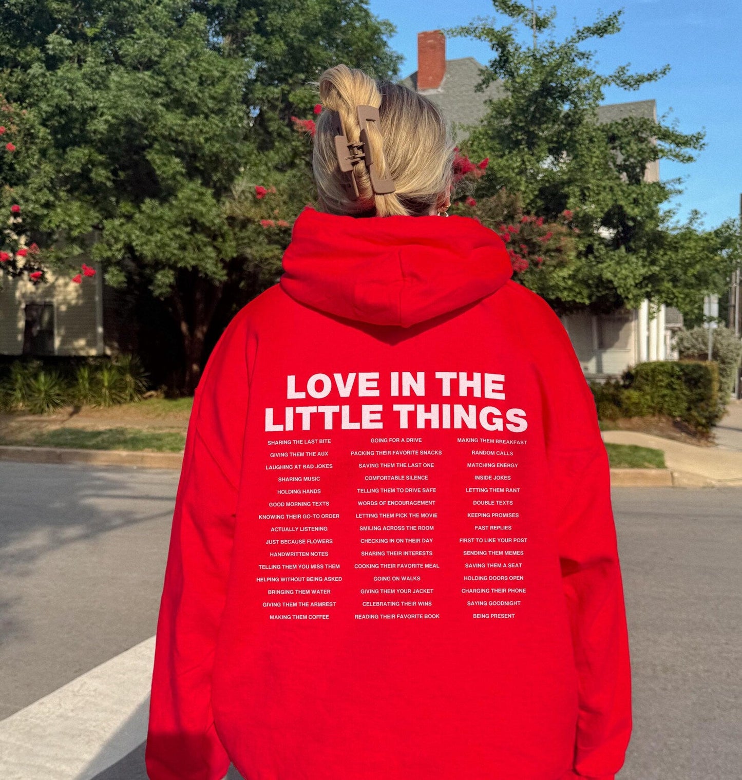 "LOVE IN THE LITTLE THINGS" UNISEX HOODIE